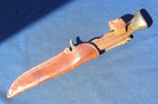 Vintage Olsen Knife Co. Solingen "Survival Knife" No. 4800 With Sheath.   Beauty Eh!
