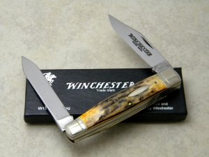 Winchester Trademark USA 1988 Stag 2913 1/2 Moose Knife in Box