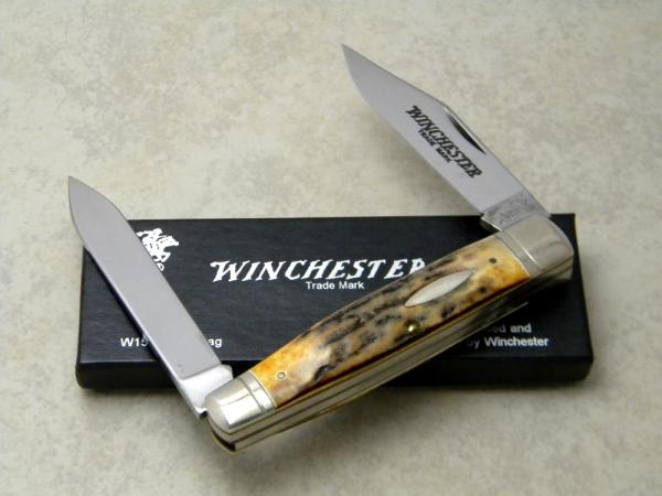Winchester Trademark USA 1988 Stag 2913 1/2 Moose Knife in Box