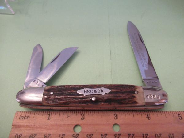 Kissing Crane Stag Handle  Whittler For NKCA 