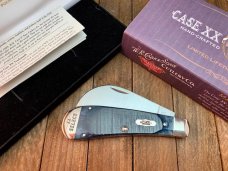Case Select Hawkbill Mediterranean Blue Sawcut Jigged All NIckel Silver Components 2010 Case Select Hawkbill Mediterranean Blue Sawcut Jigged All NIckel Silver Components 2010