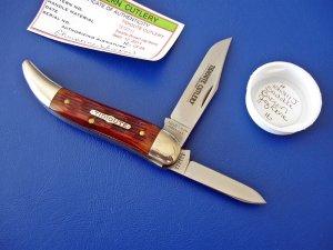 Great Eastern Tidioute 121211 Saddle Brown Jig Bone Powder Horn Jack Knife MIT