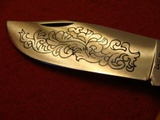 Case Blue Scroll Clasp 1977 Stag #5172