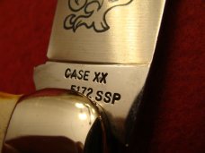 Case Blue Scroll Clasp 1977 Stag #5172