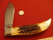 Case Blue Scroll Clasp 1977 Stag #5172