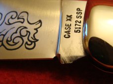 Case Blue Scroll Clasp 1977 Stag #5172