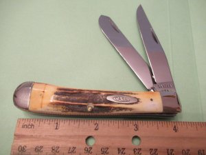 Case XX USA Stag Handle Trapper Pattern # 5254 