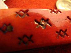 Case Wharncliffe Seahorse Whittler 6355WH SS 2003 Red Bone Handles