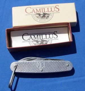 Camillus 1990 U.S. Military Metal Utility Camp Knife NIB Free Shipping