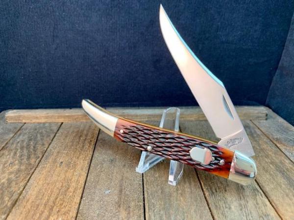 A.G. Russell Grandad’s Toothpick Brown Jigged Bone USA Made 2004 A.G. Russell Grandad’s Toothpick Brown Jigged Bone USA Made 2004