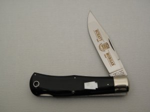 Schatt & Morgan, Keystone Series XII, Lockback Hunter – Cape Water Buffalo horn, #14113L: 2002