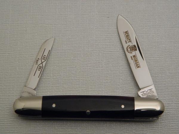 Schatt & Morgan, Keystone Series XII, Black Pearl Senator Pen #152221: 2002, 3 1/4” closed, with Pre Schatt & Morgan, Keystone Series XII, Black Pearl Senator Pen #152221: 2002, 3 1/4” closed, with Pre