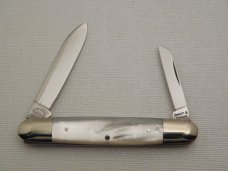 Schatt & Morgan, Keystone Series XII, Premium Mother of Pearl Senator Pen #052221: 2002 Schatt & Morgan, Keystone Series XII, Premium Mother of Pearl Senator Pen #052221: 2002