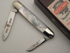 Schatt & Morgan, Keystone Series XII, Premium Mother of Pearl Senator Pen #052221: 2002 Schatt & Morgan, Keystone Series XII, Premium Mother of Pearl Senator Pen #052221: 2002
