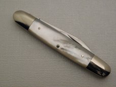 Schatt & Morgan, Keystone Series XII, Premium Mother of Pearl Senator Pen #052221: 2002 Schatt & Morgan, Keystone Series XII, Premium Mother of Pearl Senator Pen #052221: 2002