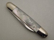 Schatt & Morgan, Keystone Series XII, Premium Mother of Pearl Senator Pen #052221: 2002 Schatt & Morgan, Keystone Series XII, Premium Mother of Pearl Senator Pen #052221: 2002