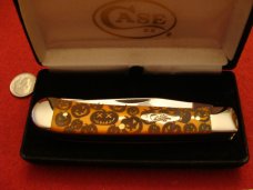Case Halloween Trapper #6254 SS "Pumpkin Carver" with Etched Orange Bone Handles 2006 Case Halloween Trapper #6254 SS "Pumpkin Carver" with Etched Orange Bone Handles 2006