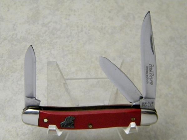Schrade Walden Cutlery PR2 USA Paul Revere Commemorative Limited Edition Stockman Knife Schrade Walden Cutlery PR2 USA Paul Revere Commemorative Limited Edition Stockman Knife