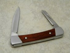 Buck 705 USA Pony Wood 2 Blade Folding Pocket Knife in Box Pre-1986