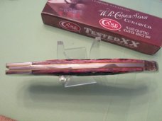Case XX 2018 Damascus ,Crimson Bone Folding Hunter Pattern # 6165 Dam Case XX 2018 Damascus ,Crimson Bone Folding Hunter Pattern # 6165 Dam
