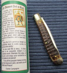 Great Eastern Cutlery Charlie Campagna SFO Northfield Diamond Jack Knife. GEC. ............... (254) Great Eastern Cutlery Charlie Campagna SFO Northfield Diamond Jack Knife. GEC. ............... (254)