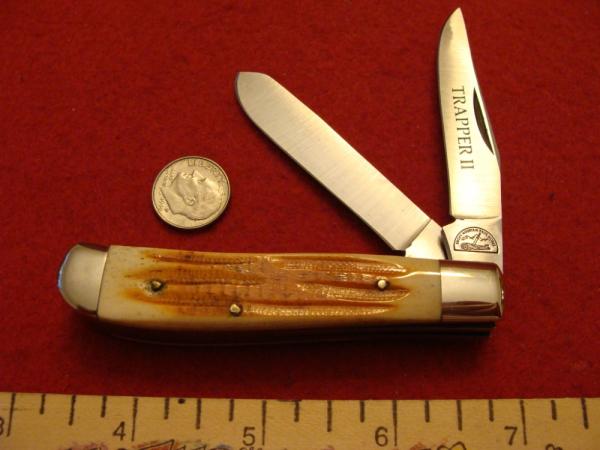 Smoky Mountains Knife Works Trapper II Stag Handles