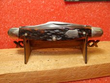 WESTERN BOULDER COLO. 1950-61 MEDIUM 3 3/8" STOCKMAN BROWN BOVINE BONE HANDLES WESTERN BOULDER COLO. 1950-61 MEDIUM 3 3/8" STOCKMAN BROWN BOVINE BONE HANDLES