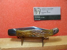 WESTERN BOULDER COLO. 1950-61 FOLDING HUNTER 5 1/8" NICKEL SILVER LINERS LIGHT BROWN BONE HANDLES WESTERN BOULDER COLO. 1950-61 FOLDING HUNTER 5 1/8" NICKEL SILVER LINERS LIGHT BROWN BONE HANDLES