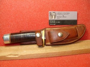 RANDALL MADE ORLANDO FL. 1966-69 MD 20 YUKON SKINNER SHEATH KNIFE & JOHNSON SHEATH