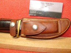 RANDALL MADE ORLANDO FL. 1966-69 MD 20 YUKON SKINNER SHEATH KNIFE & JOHNSON SHEATH