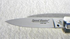 NOS CLASSIC ITALIAN AKC AUTO SPEED HUNTER FIRST RUN 2 BLADE WITH SAW, BRAZILIAN HORN WITH SHEATH