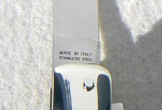 NOS CLASSIC ITALIAN AKC AUTO SPEED HUNTER FIRST RUN 2 BLADE WITH SAW, BRAZILIAN HORN WITH SHEATH