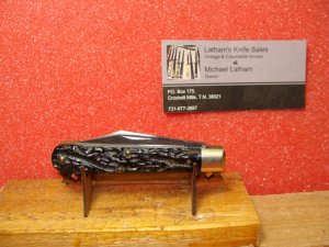 CASE XX 1940-64 JACK KNIFE 6202 1/2 ROUGH BLACK COMPOSITION HANDLES