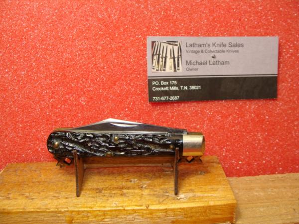CASE XX 1940-64 JACK KNIFE 6202 1/2 ROUGH BLACK COMPOSITION HANDLES