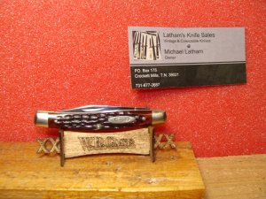 CASE XX 1940-64 MEDIUM JACK 6244 BROWN BONE HANDLES