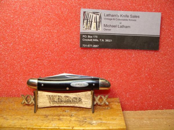 CASE XX 1940-64 MEDIUM JACK 22087 SLICK BLACK COMPOSITION HANDLES CASE XX 1940-64 MEDIUM JACK 22087 SLICK BLACK COMPOSITION HANDLES