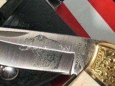 Vint Parker IMAI K-539 Lockback Hunter Knife w A Grizzly Bear Blade Etching -Orig Sheath & Box -NOS Vint Parker IMAI K-539 Lockback Hunter Knife w A Grizzly Bear Blade Etching -Orig Sheath & Box -NOS
