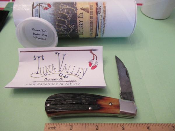 Tuna Valley 2020  Amber Stag Phoenix Jack Raindrop Damascus 1 of 50 