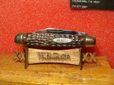 CLAUSS FREMONT OHIO  1920-40 JACK KNIFE #43 GREEN BONE HANDLES, CASE TESTED XX 6214 1/2 