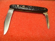SCHRADE CUT CO. WALDEN NY 1916-46 DOUBLE BUTTON 3 3/4" AUTOMATIC KNIFE JIGGED BLACK COMPOSITION SCHRADE CUT CO. WALDEN NY 1916-46 DOUBLE BUTTON 3 3/4" AUTOMATIC KNIFE JIGGED BLACK COMPOSITION