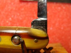 SCHRADE CUT CO. WALDEN NY 1916-46 DOUBLE BUTTON 3 3/8" AUTOMATIC KNIFE BUTTER MOLASSES CELLULOID SCHRADE CUT CO. WALDEN NY 1916-46 DOUBLE BUTTON 3 3/8" AUTOMATIC KNIFE BUTTER MOLASSES CELLULOID