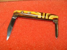 SCHRADE CUT CO. WALDEN NY 1916-46 DOUBLE BUTTON 3 3/8" AUTOMATIC KNIFE BUTTER MOLASSES CELLULOID SCHRADE CUT CO. WALDEN NY 1916-46 DOUBLE BUTTON 3 3/8" AUTOMATIC KNIFE BUTTER MOLASSES CELLULOID