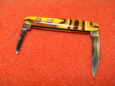 SCHRADE CUT CO. WALDEN NY 1916-46 DOUBLE BUTTON 3 3/8" AUTOMATIC KNIFE BUTTER MOLASSES CELLULOID SCHRADE CUT CO. WALDEN NY 1916-46 DOUBLE BUTTON 3 3/8" AUTOMATIC KNIFE BUTTER MOLASSES CELLULOID