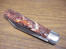 Vintage Presto Model 3000 Hunter Switchblade Brain Wormgroove scales 1940s Vintage Presto Model 3000 Hunter Switchblade Brain Wormgroove scales 1940s