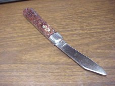 Vintage Presto Model 3000 Hunter Switchblade Brain Wormgroove scales 1940s Vintage Presto Model 3000 Hunter Switchblade Brain Wormgroove scales 1940s