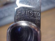 Vintage Presto Model 3000 Hunter Switchblade Brain Wormgroove scales 1940s Vintage Presto Model 3000 Hunter Switchblade Brain Wormgroove scales 1940s