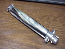 33cm 13" Italian Renzo Beltrame Brazilian horn stiletto switchblade Bayonet blade swivel bolster 33cm 13" Italian Renzo Beltrame Brazilian horn stiletto switchblade Bayonet blade swivel bolster
