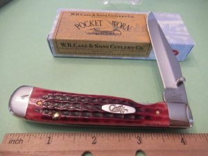 Case XX 2019 Corn Cobb Jig Bone Trapper Lock  Kick Start assit Open Pattern # 6154AC SS