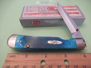 Case XX 2019 KickStart Assit Opening Caribbean Blue TrapperLock Pattern # 6154AC SS