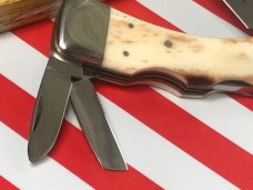 Vintage Parker Eagle Brand Unusual 3 Blade Lock Back Knife w/ App Smooth Bone Handles -NOS +Orig Box Vintage Parker Eagle Brand Unusual 3 Blade Lock Back Knife w/ App Smooth Bone Handles -NOS +Orig Box